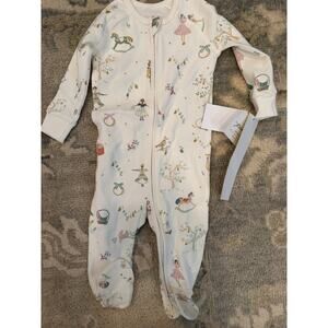 Pehr Ribbed Baby Sleeper Partridge In A Pehr Tree 3-6 Months NWT $50